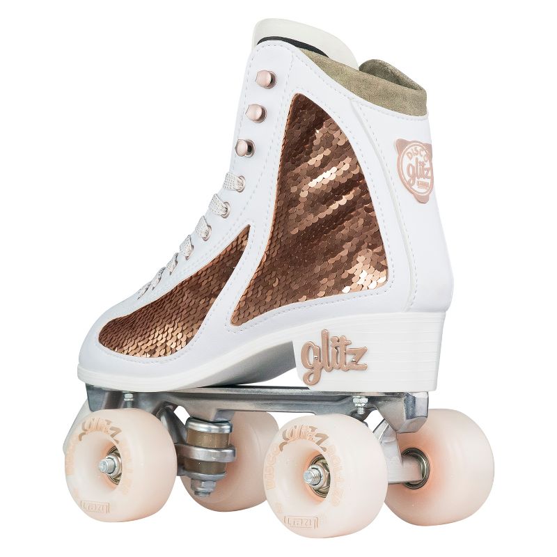 Crazy Skates Glitz Roller Skates For Women And Girls - Dazzling Glitter Sparkle Quad Skates, 2 of 7
