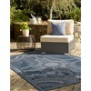 Unique Loom Outdoor Traditional Deco Border Woven Area Rug - 4 of 4