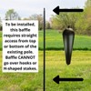 Squirrel Stopper Metal Standard Baffle Stops Squirrels and Raccoons (SQSB09) - Patented Technology Allows Baffle to Move Up and Down and Left to Right - 2 of 2