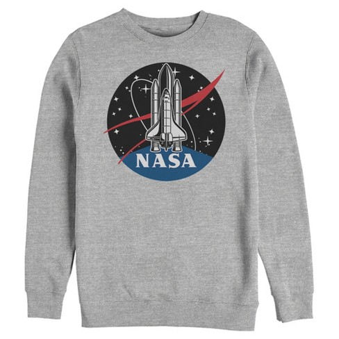 Men s Nasa Rocket Logo Sweatshirt Target