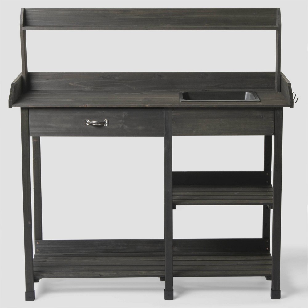 46 Potting Steel Bench Brown - Bloom