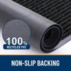 Front Door Indoor Outdoor Entrance Waterproof Heavy Duty Doormat Fade Resistant Low Profile Easy Clean Black 35x23 Mat - 3 of 4