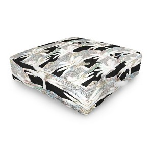 evamatise Leopards and Palms Rainbow Outdoor Floor Cushion - Deny Designs - 1 of 2
