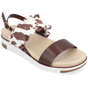 Journee Collection Womens Riya Formed Footbed Sling Back Sandal - 1 of 4