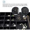2-Layer Velvet Jewelry Organizer Box for Necklaces and Bracelets - 3 of 4