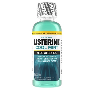 Listerine Coolmint Zero Alcohol Mouth Wash - Trial Size - 95ml