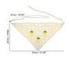 Unique Bargains Women's Fashion Pineapple Hollow Triangle Headwrap 21.26"x10.24" Beige 1 Pc - 3 of 4