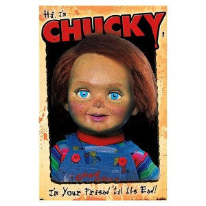Trends International Child's Play 2 - Hi I'm Chucky, I'm Your Friend 'Til The End Portrait Poster - 1 of 2