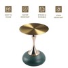 LeisureMod Savoy Series Wide Round End Table with Gold Stainless Steel Top and Pedestal Base – Modern Accent Table for Living Room, Bedroom, Office - 4 of 4