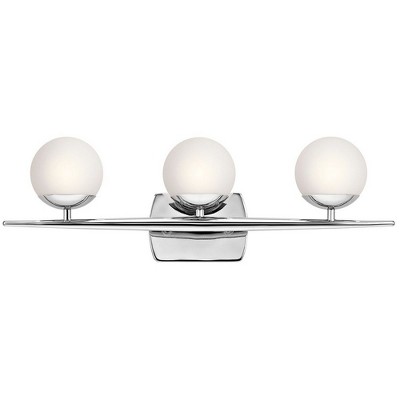 Jasper 24.5" Chrome 3-Light Halogen Mid-Century Vanity Light