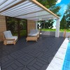 GlasFlength Carpet Tiles 44 Pack 12" Interlocking Deck Tiles, New Style, DIY Flooring for Patio Poolside Balcony Backyard, Gray, 12"*12"*0.8" - 4 of 4