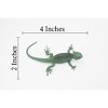 Collectible Wildlife Gifts | Lizard, Flat-Taled Horned Lizard, Green, Rubber, Toy Reptile, Realistic Figure, Model, Gift,     4"    F6102 B381 - 2 of 4