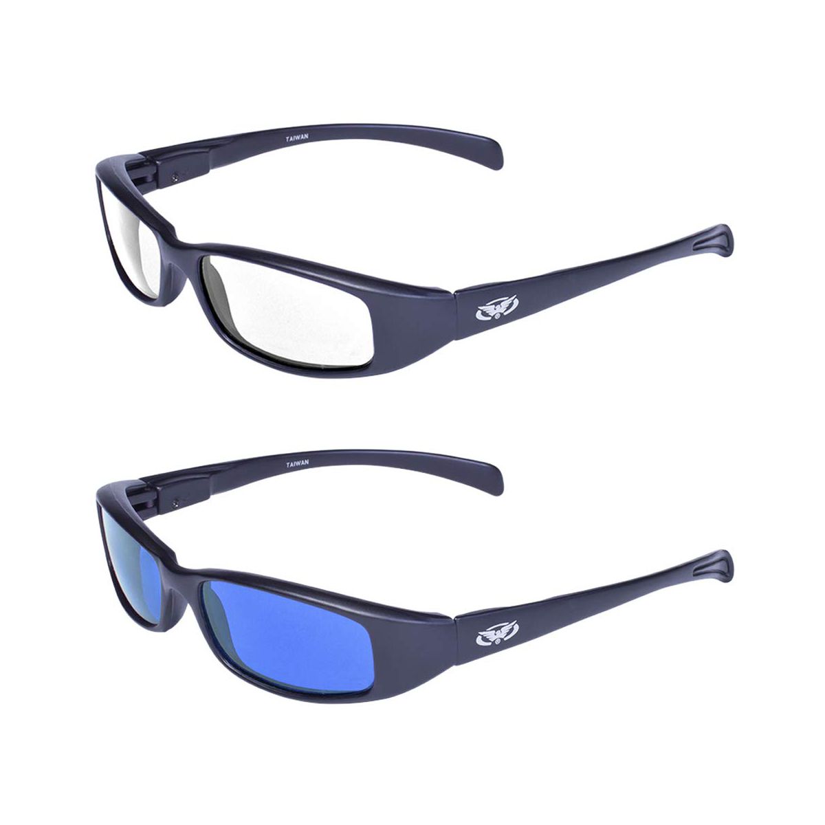 2 Pairs of Global Vision Eyewear New Attitude Safety Motorcycle Glasses