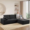 103.5'' L-Shaped Sectional Sofas, Modern Modular Corduroy Couch with Deep Seat for Living Room and Bedroom, No Assembly Required - 4 of 4
