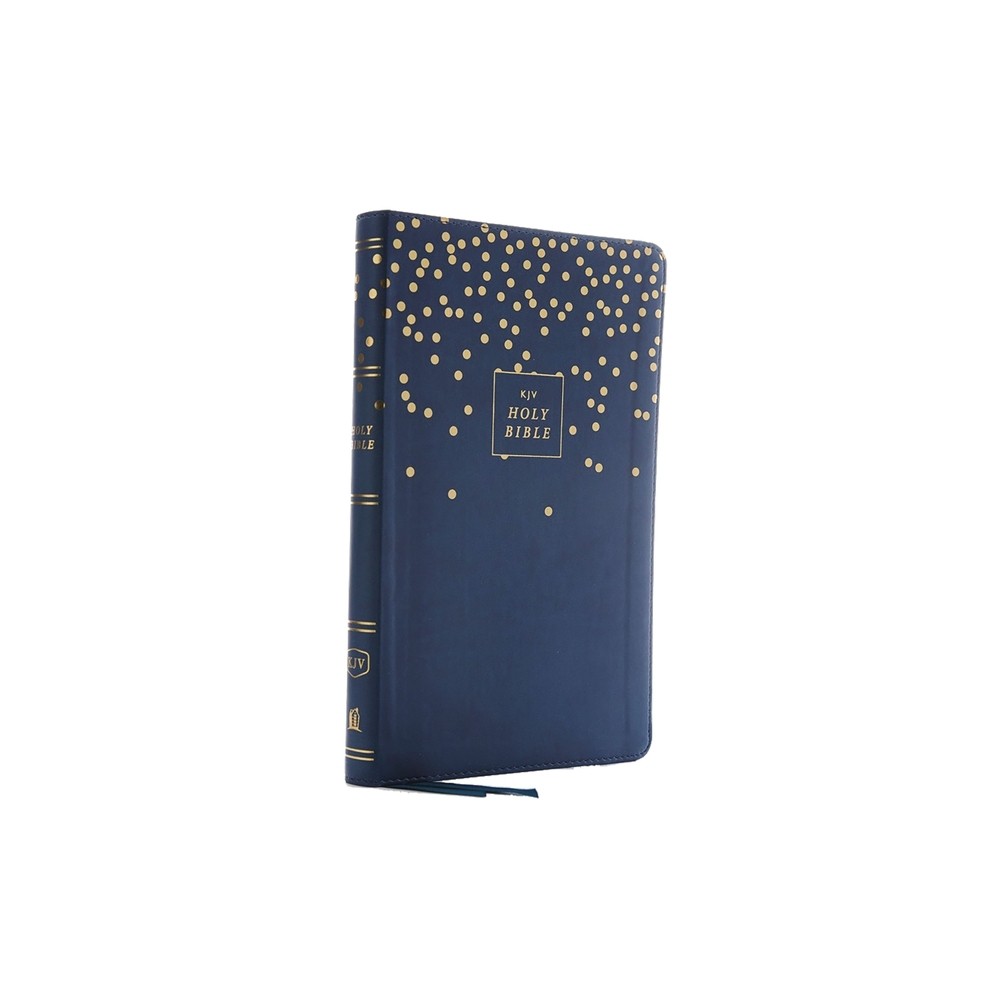 Kjv, Thinline Bible Youth Edition, Leathersoft, Blue, Red Letter Edition, Comfort Print - by Thomas Nelson (Leather Bound)