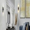 Globe Electric 2-Light Wall Sconce with Ribbed Glass Shade - 2 of 4