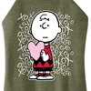 Women's - Peanuts - Charlie Brown Xoxo Graphic High Neck Tank - 2 of 4