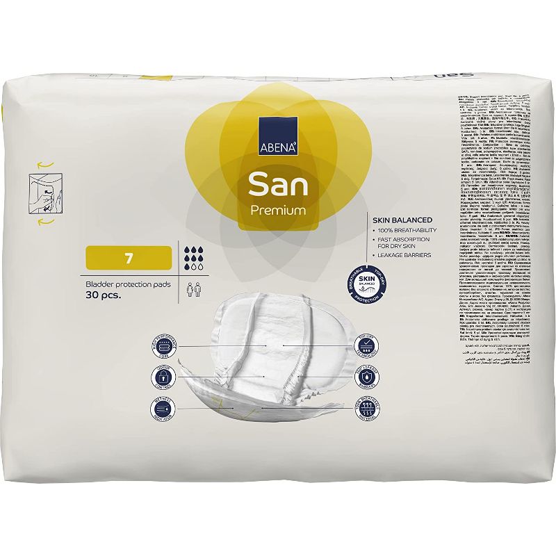 Abena San, Premium Incontinence Pads, Moderate Absorbency (Sizes 4 To 7), 3 of 5