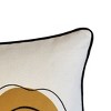 18"x18" Mod Pumpkin Square Throw Pillow Cover Woodstock - Edie@Home: Autumn Decor, Zippered, Polyester - 3 of 4