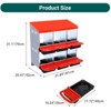 Chicken Nesting Boxes, 6 Hole Metal Chicken Laying Box with Removable Trays and Roll Out Egg Collection for Chicken Coop, Easy Cleanable - 4 of 4