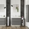 Aoibox Slim Bathroom Storage Cabinet White Over The Toilet Organizer with Doors and Shelves for Small Spaces 30 Inches - 2 of 4