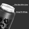 HydroJug Can Cooler - 2-in-1 Insulated Can Cooler Cup 12oz - Stainless Steel, Non-Slip Rubber Base, Screw-Top Lid - 3 of 4