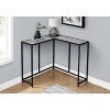 Monarch Specialties Accent Table Console Entryway Narrow Corner Living Room Bedroom Grey Laminate Black Metal Contemporary Modern - 2 of 4