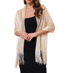 INSPIRE CHIC Women's 100% Polyester Fashion Pashmina Shawls 190 x 45 cm 1 Pc - 1 of 4