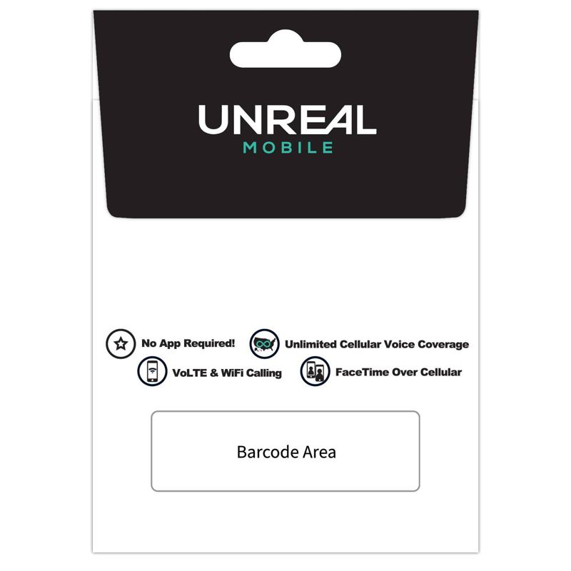 UNREAL Mobile SIM Kit 3-Month 3GB - Black, 3 of 7