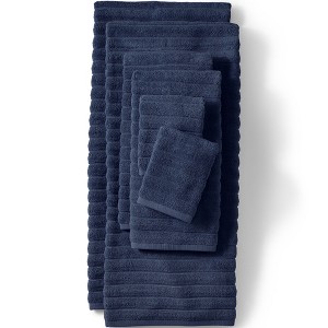 Lands' End Organic Cotton Rib Towel Set - 1 of 2