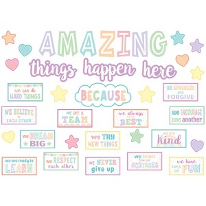 Teacher Created Resources Pastel Pop Amazing Things Happen Here Bulletin Board Set - 1 of 1