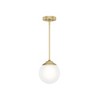 Hunter Fans 7.9" Hepburn Ceiling Light Modern Brass Finish - 4 of 4