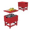 Hyleory Portable HDPE Side Table, 3-in-1 Patio Cooler Table - 4 of 4