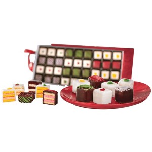 The Swiss Colony Christmas Petits Fours - Gourmet Mini Layer Cakes, Assorted Chocolate and Swiss Creme Holiday Gift Pack of 36 - 1 of 4