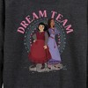 Women's - Disney - The Dream Team Lightweight French Terry Wide Neck Long Sleeve Shirt - 2 of 4