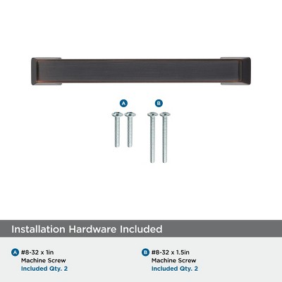 Oil Rubbed Bronze 3-3/4 inch Bar Pull with Mounting Hardware