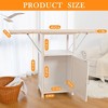 Ironing Board with Storage Cabinet,Folding Ironing Board, Wooden Ironing Station for Home Bathroom Laundry Room Small Spaces - 3 of 4