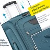 KWPZQEB Softside Expandable Luggage, 3 Piece Suitcase with  Spinner Wheels (20''/24''/28'') - 2 of 4