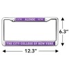 City College of New York Alumni Full Size Standard License Plate Metal Frame - 4 of 4