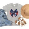 The Juniper Shop Coquette Patriotic Bow Youth Short Sleeve Tee - 3 of 4