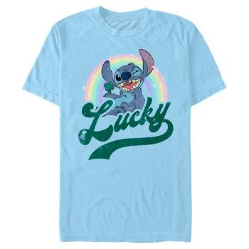 Men's Lilo & Stitch Distressed Lucky Wink T-Shirt