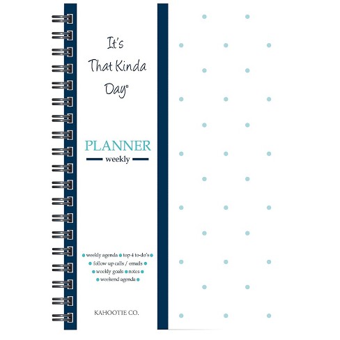 Kahootie Co. Kahootie Co Weekly Planner 6" x 9" Teal and White (ITKWTW) - image 1 of 4