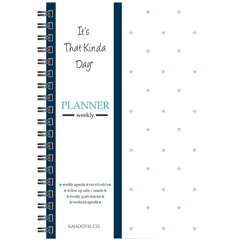 Kahootie Co. Kahootie Co Weekly Planner 6" x 9" Teal and White (ITKWTW), 1 of 8