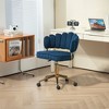 NicBex Home Office Chair with Adjustable Height Modern Rotatable Velvet Computer Chair Vanity Chair with Golden Base for Office, Study, Bedroom - 2 of 4