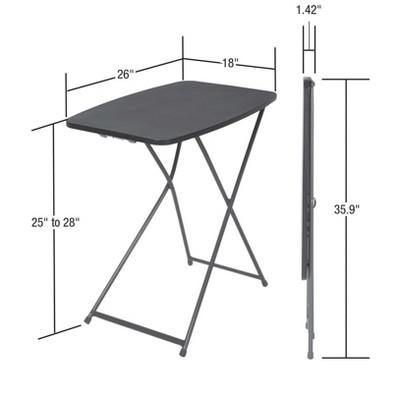 Black Molded Plastic Folding Activity Table Set