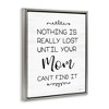 Stupell Industries Funny Nothing Is Lost Black Framed Floater Canvas Wall Art - 3 of 4