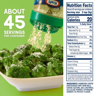 Kraft 100% Grated Parmesan Cheese - 8oz