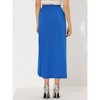 Allegra K Women's Split Ruched High Waist Summer Beach Maxi Skirts - 4 of 4