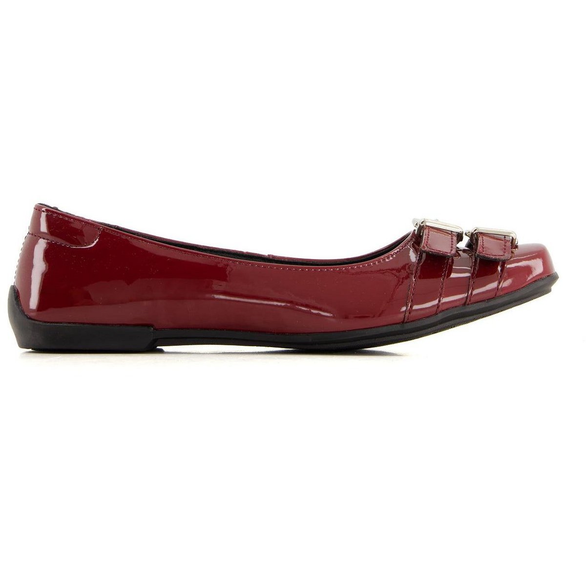 Обувь Andrea Women's Patent Ballet Flats 90824 Burgundy 7 — фото 3