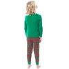 Peppa Pig Toddler Pajamas Christmas Happy Holidays! Shirt and Pant Tight Fit Set Green - 2 of 3